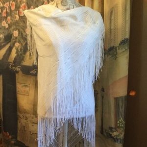 🆕 White Lace Sarong Shawl👰🏻 🌼🐳🌸